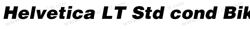 Helvetica LT Std cond Bik字体转换